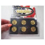 2009 GoldEdition of 6 Territory Quarters Coins Box
