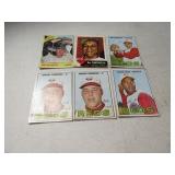 (6) Vintage Baseball Cards AS IS *rough*