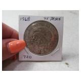 1968 25Pesos Silver Coin .720oz