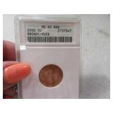 2000 Broadstruck Lincoln Cent Penny MS65 Graded