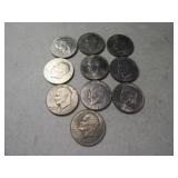 (10) asst IKE $1 Eisenhower Dollar Coins