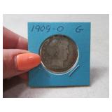 1909o Barber Half Dollar Coin