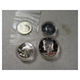 (4) Proof BiCent Coins HalfDollar/Quarters
