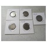 (5) Liberty Nickels 03/06/10/11/12