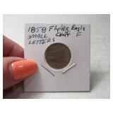 1858 Flying Eagle Cent small letters Fine