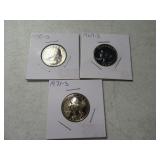(3) PROOF Washington Quarters 69s/70s/71s
