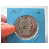 1905 Barber Half Dollar Coin