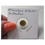 Mini 20 Dollar ST GAUDENS Coin