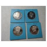 (4) Proof KENNEDY Half Dollars 99s/02/00s/88s