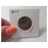 1877 Seated Liberty Quarter Coin