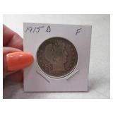 1915-d Barber Half Dollar fine