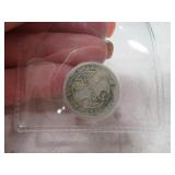 1921 Z Centavos Columbia Leper Colony Coin