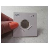1882 Seated Liberty Dime VG