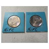 (2) 2013 Kennedy Half Dollars NIFC P&D