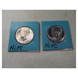(2) 2106 Kennedy Half Dollars NIFC P&D