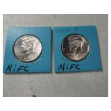 (2) 2005 Kennedy Half Dollars NIFC P&D