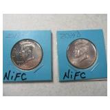 (2) 2014 Kennedy Half Dollars NIFC P&D