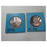 (2) 2012 Kennedy Half Dollars NIFC P&D