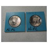 (2) 2004 Kennedy Half Dollars NIFC P&D