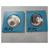 (2) 2015 Kennedy Half Dollars NIFC P&D