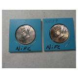 (2) 2003 Kennedy Half Dollars NIFC P&D
