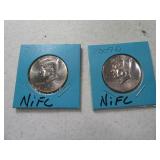 (2) 2009 Kennedy Half Dollars NIFC P&D