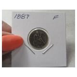 1889 Seated Liberty silver Dime coin