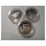 (3) Special Issue CLAD US Half Dollars