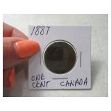 1887 Canadian One Cent Coin