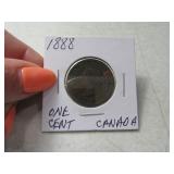 1888 Canadian One Cent Coin