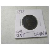 1898 Canadian One Cent Coin