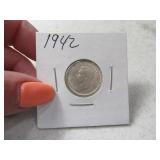 1942 silver 6 PENCE Coin UNCirculated