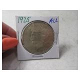 1925 PEACE Silver Dollar Coin AU