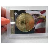 1997 Gold Plated 1oz Silver Eagle Coin