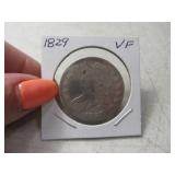 1829 US BUST Half Dollar Antique Coin