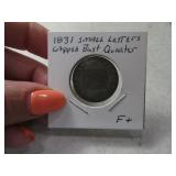 1831 US Capped Bust Quarter small Letter Fine