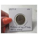 1939-s ERROR Mishit UStrike Top Head Nickel