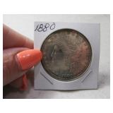 1880 Morgan Silver Dollar Coin XF