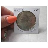 1881-o Morgan  Silver Dollar Coin XF