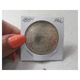 1884 Morgan Silver Dollar Coin AU