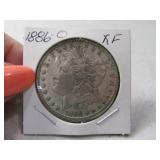 1886-o Morgan Silver Dollar Coin XF *better date*