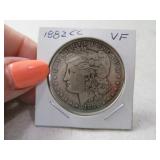 1886-cc Morgan Silver Dollar Coin VF *better date*