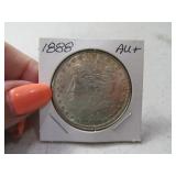 1888 Morgan Silver Dollar Coin AU+