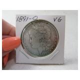 1891-o Morgan Silver Dollar Coin VG
