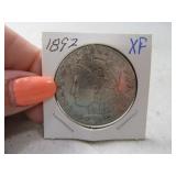 1892 Morgan Silver Dollar Coin XF