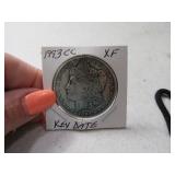 1893-cc Morgan Silver Dollar Coin XF *rare date*