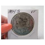 1894-s Morgan Silver Dollar Coin VF