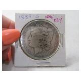 1889-s Morgan Silver Dollar Coin VG