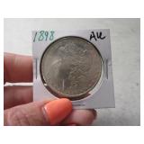 1898 Morgan Silver Dollar Coin AU