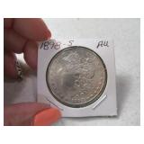 1898-s Morgan Silver Dollar Coin AU